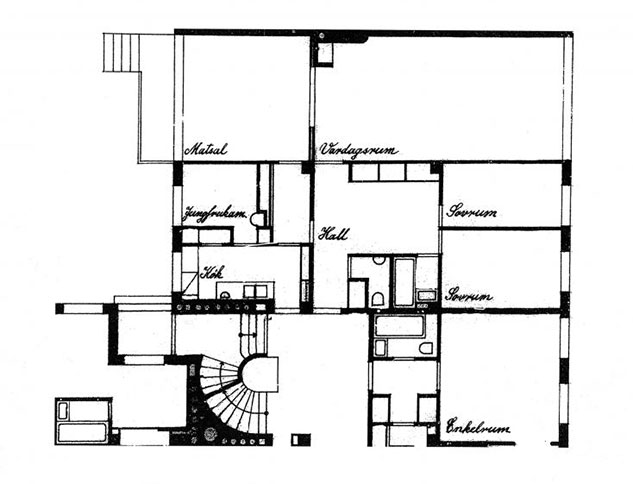 20-tals hus planlösning