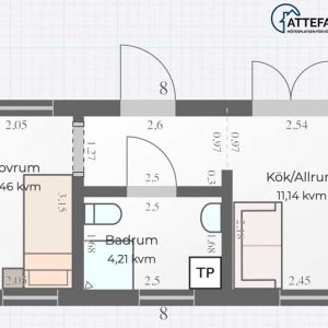 Attefallshus 30 kvm loft ritning