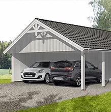 carport 2 bilar