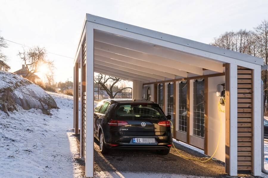 carport 3 bilar