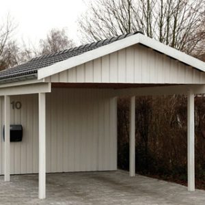 Carport med förråd ritning