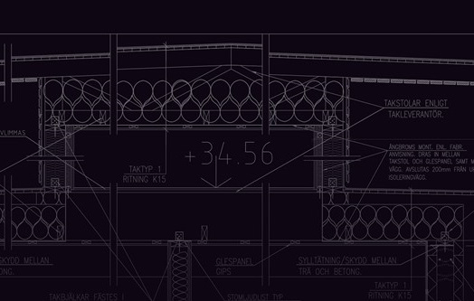 konstruktionsritning tak