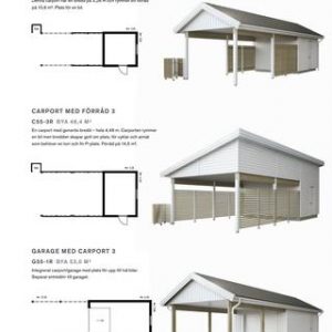 Mått carport 1 bil