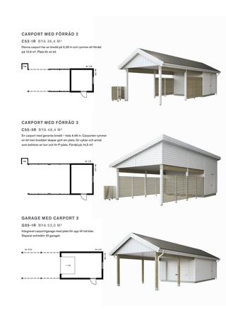 mått carport 1 bil