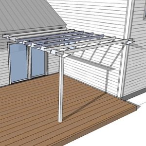 Pergola vinkelhus