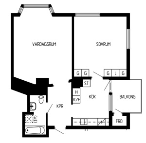 Planritning lägenhet