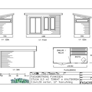 Ritning bastustuga