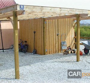 Ritning carport pulpettak