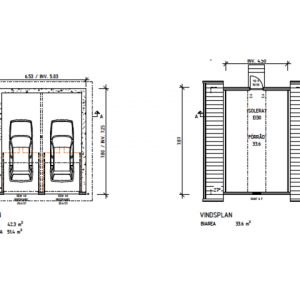 Ritning dubbelgarage