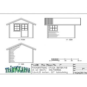 Ritning friggebod 15 m2