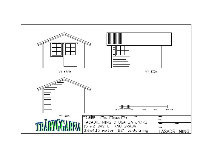 ritning friggebod 15 m2