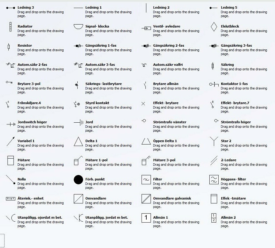 symboler elschema hus